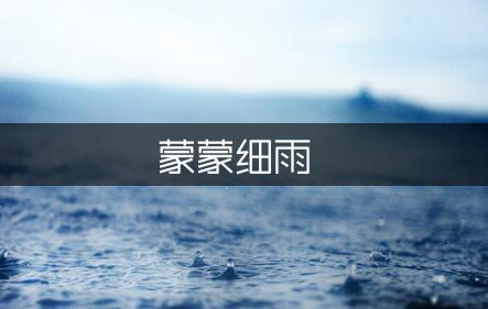 描写蒙蒙细雨的句子摘抄（汇总1篇）